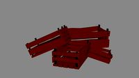Lowpoly Damaged Wooden Create