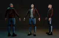 Body criminal man 3d model