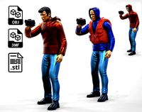 N6 Tourist on Ship with Video Camera or Cameraman | 3D