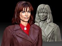 Scream 1 Courteney Cox as Gale Weathers Bust | 3D