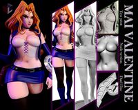 Yu-gi-oh  Mai Valentine  3D printing model | 3D