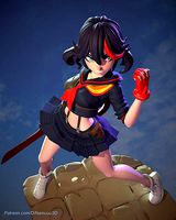 Ryuko Matoi School Uniform | 3D