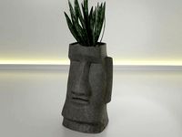 Moai pot 39 | 3D