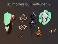 Genshin Impact Xiao costume Accessories | 3D