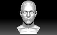 Tom Hardy bust 3D printing ready stl obj formats | 3D