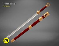 Mulan Sword and Sheath | 3D