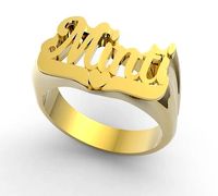 Minti name ring | 3D