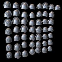 Space Knights Universal Shoulderpads | 3D