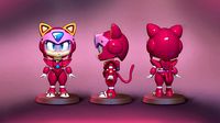 Samurai Pizza Cats Polly Esther  | 3D