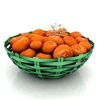 Tangerines 3D Model