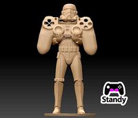 STORMTOOPER CONTROLLER PS4-PS5 STAND | 3D