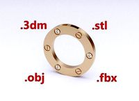 Model 97 Love Necklace Diamond | 3D