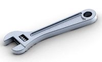 Stylish Adjustable Wrench | 3D