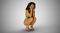 Crouching Girl | 3D