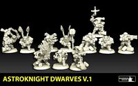 Astroknight Dwarves Megapack Version 1 | 3D