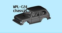 RC car Lada Niva with interior chassis WPL C24 stl file | 3D