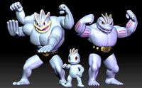 Pokemon Machop Machoke Machamp | 3D