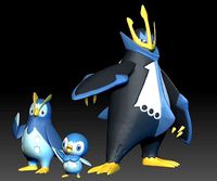 Pokemon Piplup Prinplup Empoleon | 3D