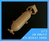 US GP BOMB AN-M30A1 100LB 1-72 | 3D