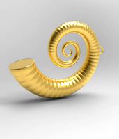 Cockleshell - Snail Mollusc Charm 3D Model - 3D Printing Charm  | 3D