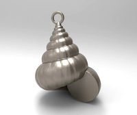 Cockleshell - Mollusc Charm 3D Model - 3D Printing Pendant | 3D
