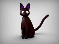Black cat Jiji | 3D