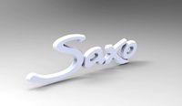 Saxo and citron MONOGRAMME  | 3D