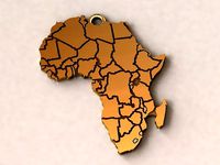 Africa Charm Pendant | 3D