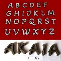 AKAIA Font uppercase and lowercase 3D Letters STL FILE  | 3D