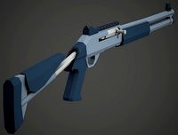 Stylized M1014 Shotgun Low Poly Mobile Ready