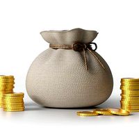 Money Sack Money Bag with Gold Coins