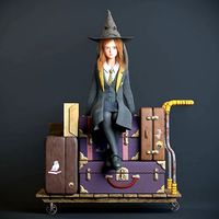Hogwarts Girl 3D character