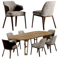Frigerio Salotti Amanda chair Axel table set
