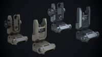 Defiance Low Profile Picatinny Flip Up Sights