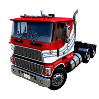 American generic cabover semitruck