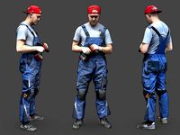 Stylized Car Mechanic Character