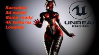 Gameready Succubus girl