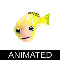 Bluestripe Snapper Animated Fish Toon