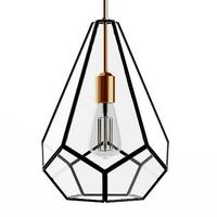 Gemma Glass Pane Pyramid Pendant Light