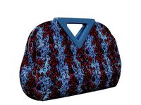 Bottega Veneta Medium Point Bag Blue Knit Pouch