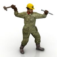 Worker 3D Model