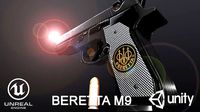 Beretta M9 and Bullet