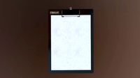 Clipboard with wall hanger