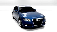 AUDI A4 2009 AVANT LOWPOLY