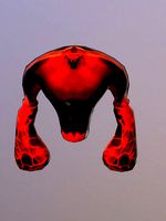 Lava golem low-poly animated