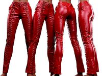 DOLLSKILL Full Front Laced Leather Pants
