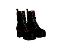 Louis Vuitton Laureate Platform Desert Boots Denim Noir