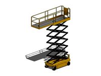 Mobile Scissor Lift Platform - Revit Family