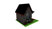 Voxel art cabin
