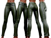 DOLLSKILL Crotch Laced Leather Pants